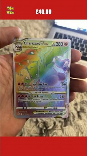 Charizard VSTAR 174/172 Rainbow Holo Secret Rare Brilliant Stars Pokemon Card