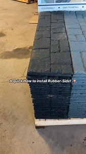 We LOVE our Rubber-Side panels! They are just so easy to install, light, affordable and good looking! 💚💪🏽 Let us know if you have any questions about our products! #ecoflex #rubberside #recycled #DIY #installation | Eco-Flex Recycled Rubber Solutions