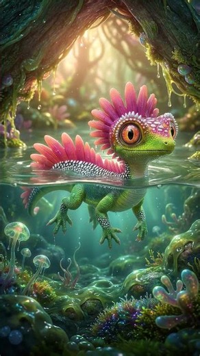 Alien Lizard - 3D creature to AI animation workflow