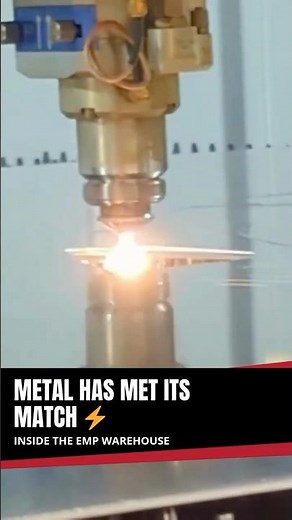 Fiber Laser Cutting Metal Like Butter ⚡ | EMP Fiber Laser Demo