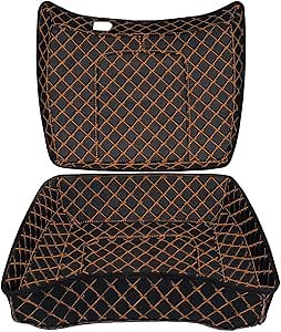 Chopped Tour Pack Liners Custom Stitch, Noise Reduction, Fit for Road King/Street Glide/Electra Glide 2014-2025 Orange Thread Stitching