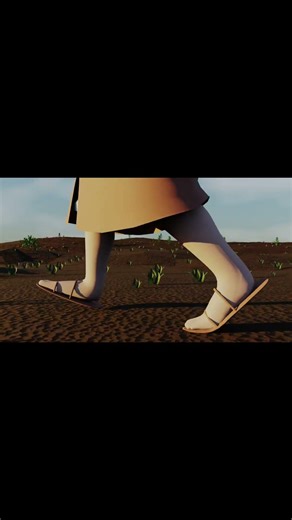 Practice animated walk sequence on rough ground #blenderanimation #practicemakesperfect #animation