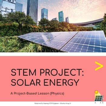 STEM Project: Solar Energy & Panels | Renewable Energy PBL with Easel & NGSS