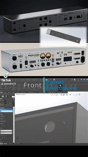 CAD design for panel enclosure #fyp #Solidworks #design #electrician #technician #youtubeshorts #cad
