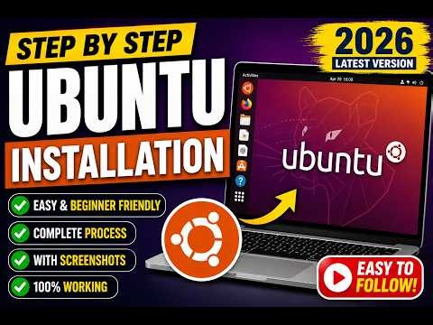 Ubuntu 2026 Installation Guide | Step-by-Step Ubuntu Installation for Beginners | Latest Version