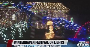 Weather creates slow start to Festival of Lights