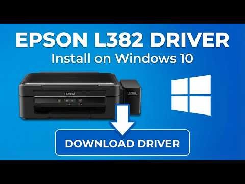 How to Download & Install Epson L382 Printer Driver (Windows 10 Tutorial)