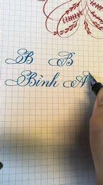 # #calligraphy Học cách viết chữ B sáng tạo
