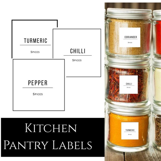Indian Kitchen Spice Jar Label, Spice Jar Labels Printable Digital Download, for Indian Kitchen South Indian Cooking Essentials - Etsy Canada