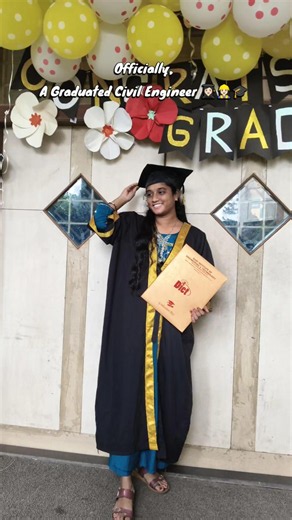 Finally Graduated Civil Engineer 👷🏻‍♀️🎓👩🏻‍🎓 | graduation day| engineering era | civil engineering|