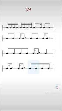 Perfect Dotted 8th Notes – Rhythm Play-Along 🎶 #drumming #musiclessons #drumlessons #musicnotes