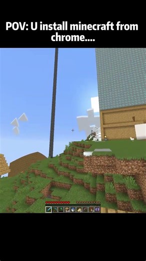 POV: U install minecraft from chrome☠️