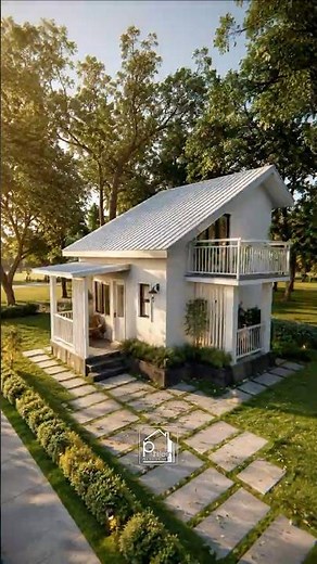 Affordable Modern House Design with Attic | 53sqm Floor Plan #phileinbudgethomes