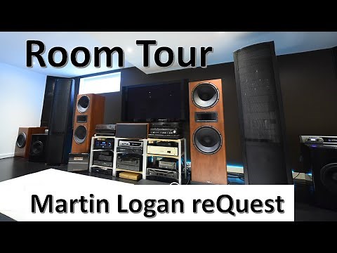 Strength of electrostatic speakers, HI-FI Room Tour, Martin Logan reQuest with DIY subs
