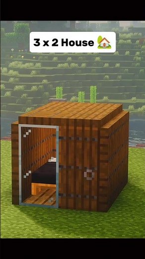 minecraft 3x2 house build 🔥 | tiny house design idea