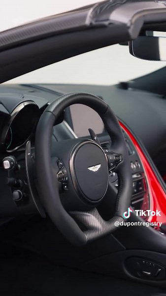 2023 Aston Martin DBS 770 Ultimate Volante | 1 of only 199 produced | This specific model is finished in Scorpus Red with Racing Line paint and Onyx Black Interior - #astonmartin #dbs #astonmartindbs #dbs770ultimate #dbs770 #astonmartindbs770