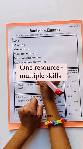 Build Reading Fluency the Right Way! Comment “LINK” to grab this Decodable Sentence Fluency Resource—perfect for beginner readers! This Science of Reading-aligned tool helps kids decode one word at a time until they confidently read full sentences. What’s Inside?✅ Cvc, digraph, blends fluency practice✅ Comprehension & rhyming questions✅ Sound swaps to boost phonics skills✅ Real vs. nonsense word sortingThat’s 6 essential reading skills in ONE resource! Perfect for homeschoolers, teachers, and ea
