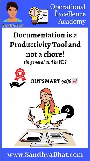 Documentation is a true Productivity Tool. #OperationalExcellence #KnowledgeManagement