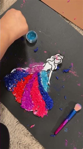 Rice Painting #riceart #creative #ideas #paintingtutorial