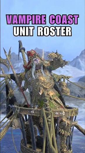 Vampire Coast Unit Roster in Less than 60 Seconds | Total War Warhammer 3