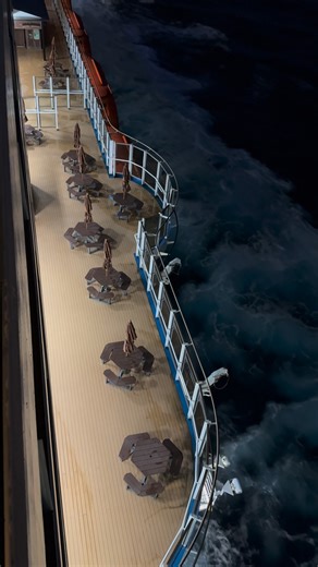 🌙 Nothing beats the calm of the ocean at night while cruising with Carnival! 💙 What do you love most about the nighttime ocean view the moonlight, the waves, or the peace and quiet? #CarnivalCruise #OceanNights #CruiseLife | Carnival Cruise Line Miami Blog