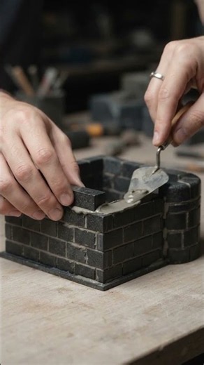 Mini Kaaba Construction 🕋 | Ultra Realistic Miniature Building from Scratch #Shorts