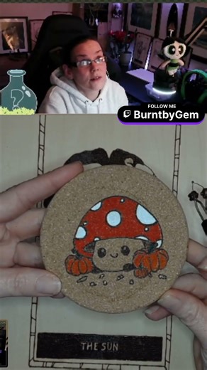 Burning Cork Coasters