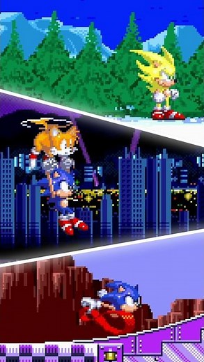 Sonic 3 A.I.R., but These Zones Have NEW Backgrounds?! ✨ Sonic 3 J-EX ✨ Sonic 3 A.I.R. Mods Shorts