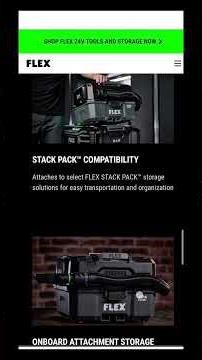 The FLEX Stack Pack Vacuum is REAL.