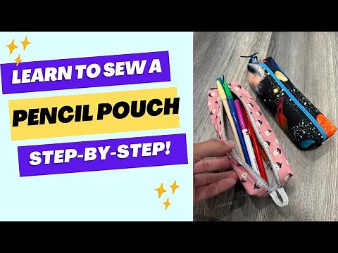 DIY Slimline Pencil Pouch Sewing Tutorial
