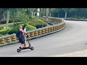 Zero 10X Electric Scooter Goes Up Steep Hill with 2 People ~ Powerful Motor