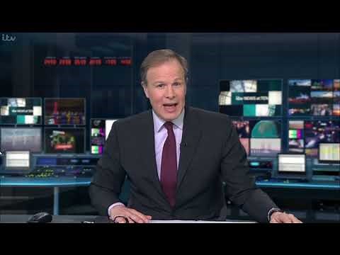 ITV News at Ten Blooper - Tom Bradby drops scripts