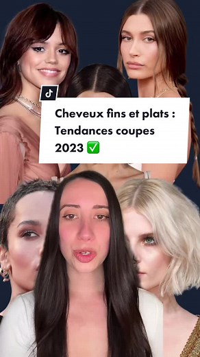 Coupe de cheveux tendance pour cheveux fins et plats 2023