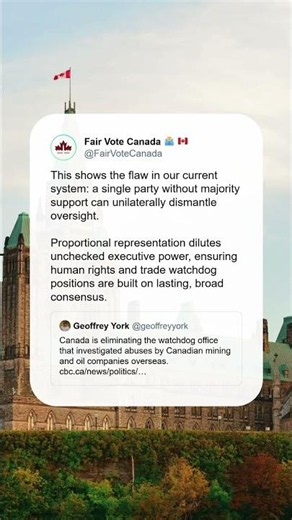 Why proportional representation is needed to protect independent democratic oversight
