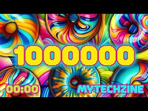 Number 1 to 1000000 Colorful Donuts Edition | 20 Minute Timer