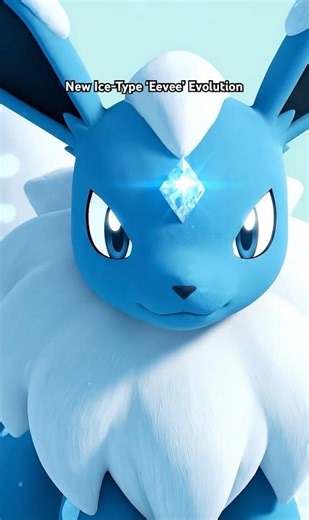New Ice-Type ‘Eevee’ Evolution #fypシ #pokemon #pokemonchannel #eevee #pokemonevolvingskies