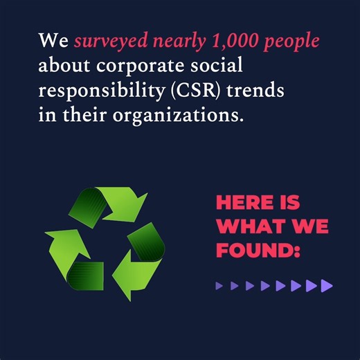 We're thrilled to announce the arrival of our second annual Corporate Social Responsibility (CSR) at Work report! This year, we've delved deeper into the heart of CSR trends, drawing insights from a comprehensive study involving nearly 1,000 individuals across public and private sectors, spanning diverse industries, regions, and roles. You can expect to learn how to use CSR to drive genuine change, measure your organization’s initiatives transparently, how Generative AI could revolutionize CSR e