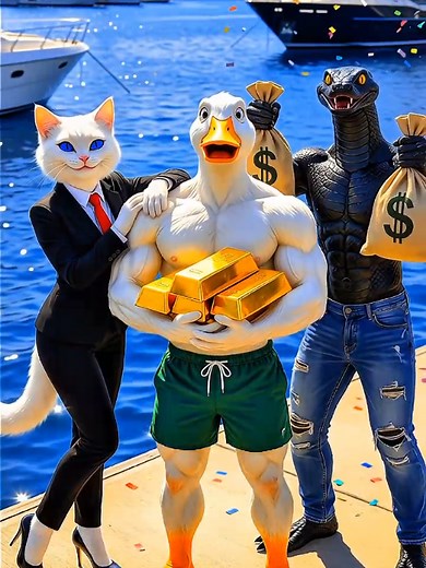 The Whimsical Adventures of the White Duck Family