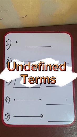 Mastering Undefined Terms in Math