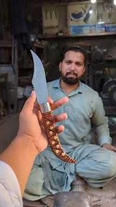 Handmade Hunting Knife | Forged from Iron 🔥 #forgedfromiron #experiment #iron #viral #blacksmith
