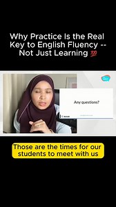 Why practice is the real key to English fluency -- not just learning. Watch or listen to the replay of this live session on the My English Matters podcast: 179. Confident English at Work: Phrases That Make You Sound Professional. You can find our show on YouTube, Apple Podcasts & Spotify! | My English Matters