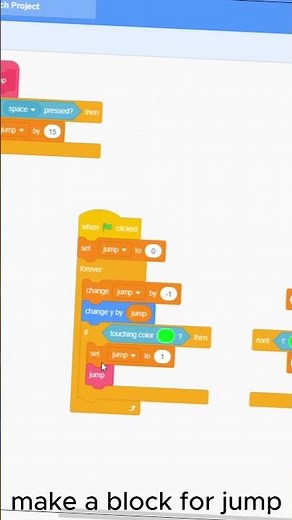 *TUTORIAL* HOW TO MAKE A PERFECT JUMP IN SCRATCH? #shorts #scratch