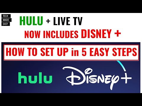 DISNEY + NOW Included with HULU + LIVE TV Easy 5 step setup and Quick Look