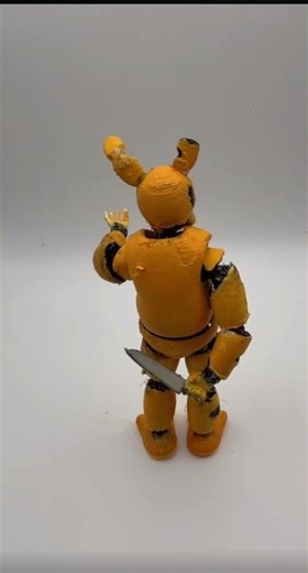 Custom made Spring Bonnie Articulated figure! #fnaf #springtrap #springbonnie #diy #3dprinting #trap