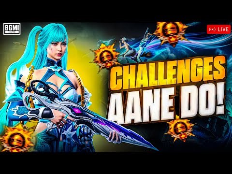 BGMI DAY BY DAY DOWNFALL 😭 AJJ TO CHALLENGES ANNE DO 😎 BGMI LIVE STREAM!! #bgmilive #pubglive