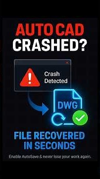 Recover Lost AutoCAD Files in Seconds! 💾 | Enable AutoSave & Never Lose Work Again