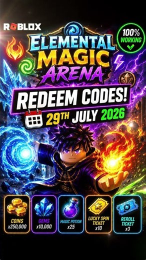 Elemental Magic Arena Redeem Codes | Elemental Magic Arena Codes