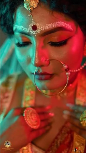 You’re watching the most beautiful Bengali bride today 😍#makeup #love