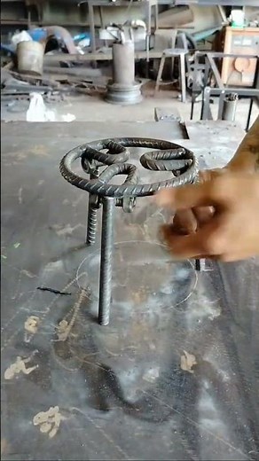 DIY Rebar Pot Stand | Creative Metal Welding Project