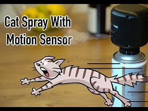 Cat Spray With Motion Sensor Compressed Air Can Compatible Deterrent Repeller